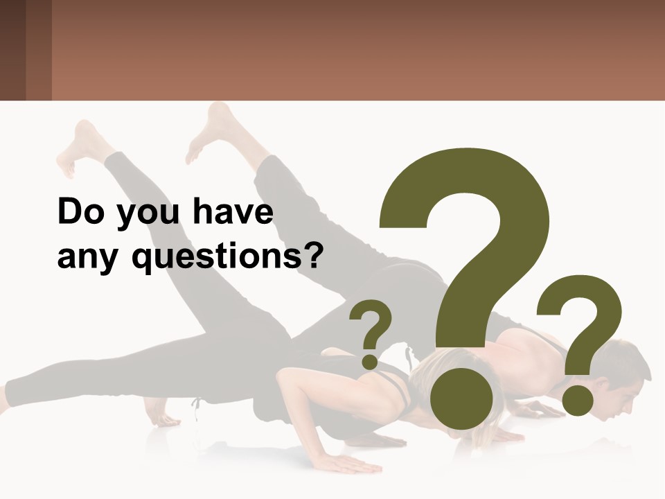 A Man And A Woman Doing A Yoga Pose PowerPoint Template