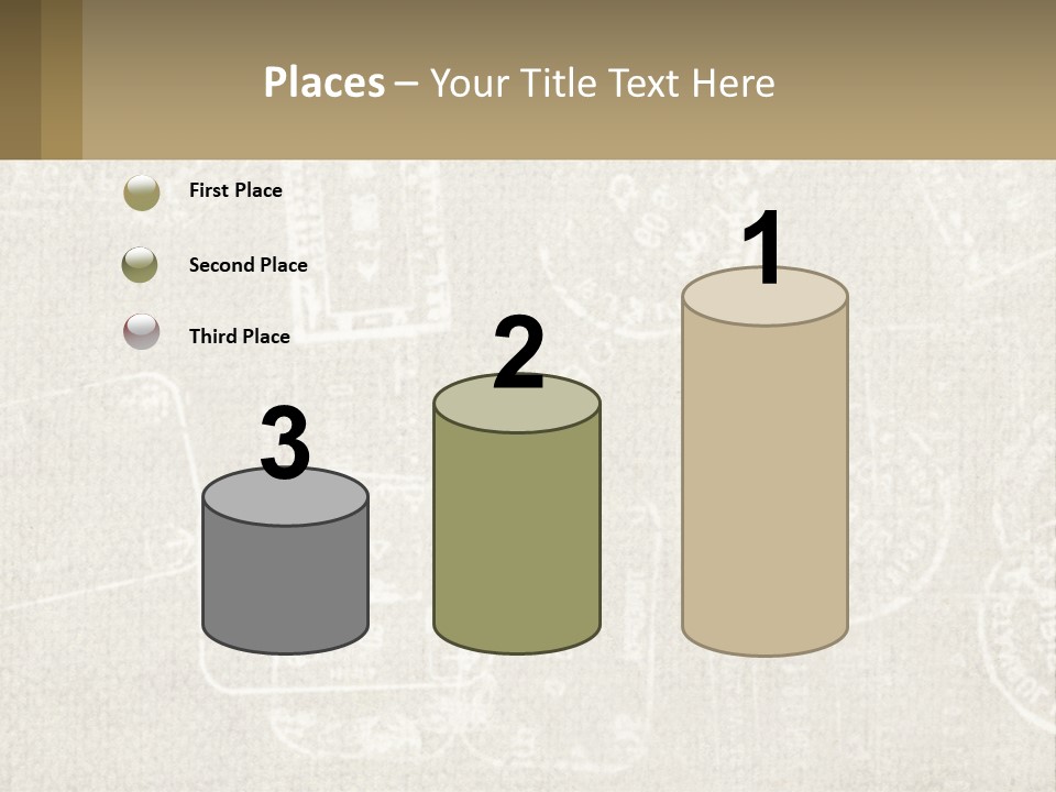 A Wall With A Lot Of Stamps On It PowerPoint Template