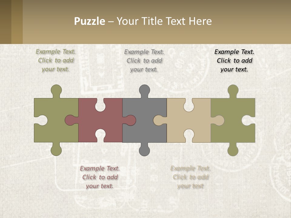 A Wall With A Lot Of Stamps On It PowerPoint Template