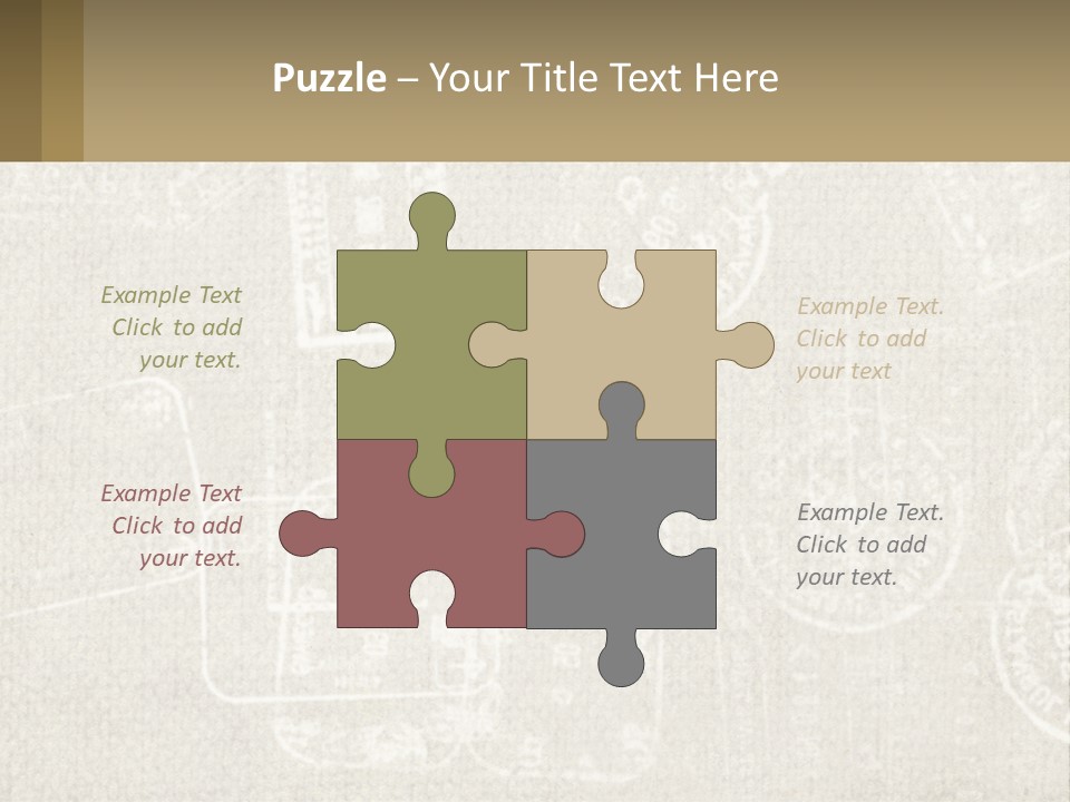 A Wall With A Lot Of Stamps On It PowerPoint Template