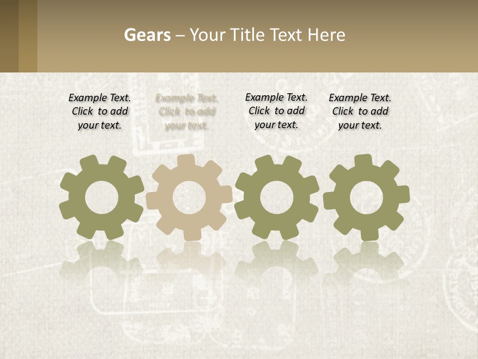 A Wall With A Lot Of Stamps On It PowerPoint Template