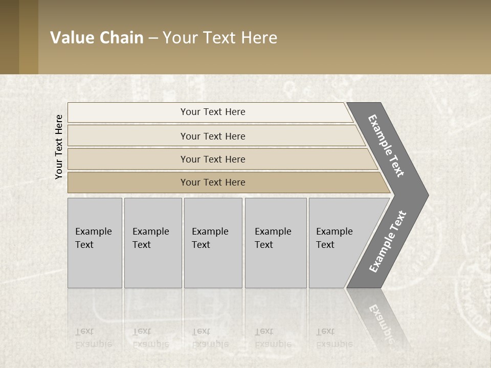 A Wall With A Lot Of Stamps On It PowerPoint Template