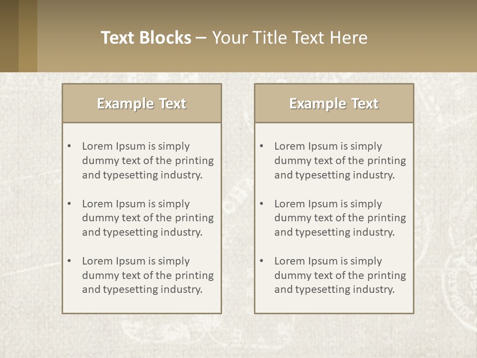 A Wall With A Lot Of Stamps On It PowerPoint Template