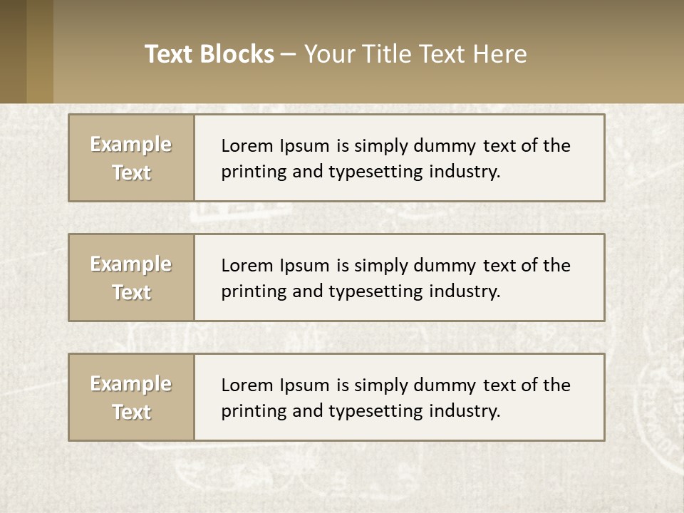A Wall With A Lot Of Stamps On It PowerPoint Template
