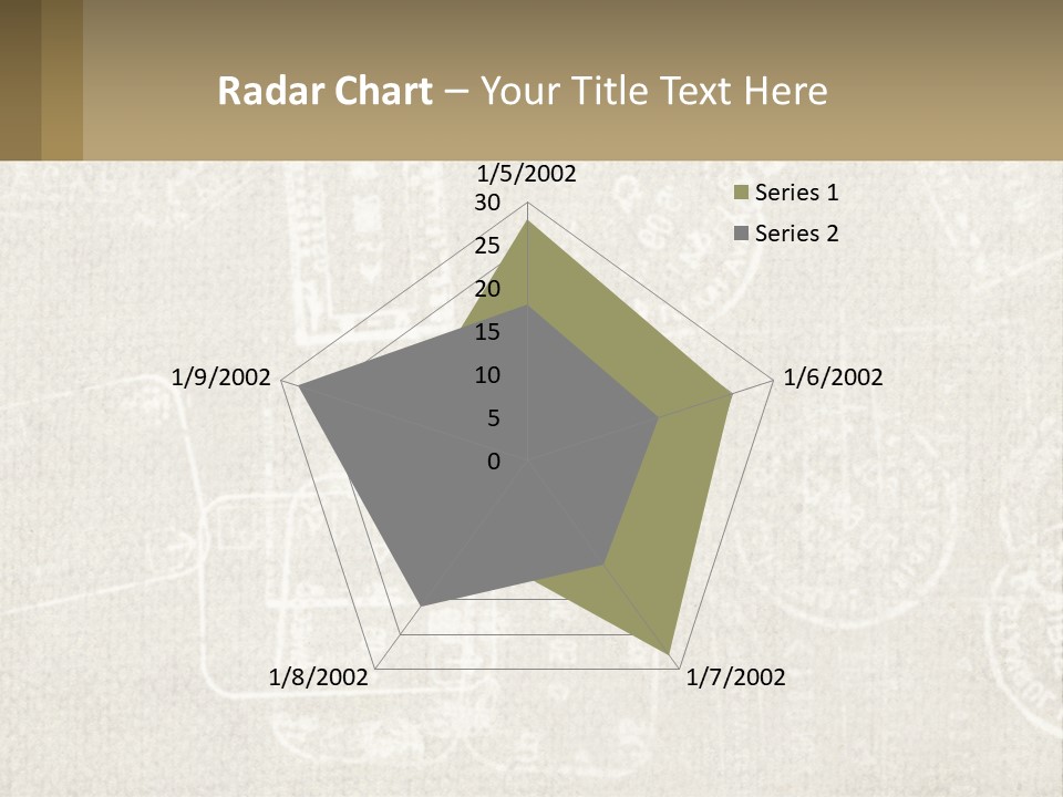 A Wall With A Lot Of Stamps On It PowerPoint Template