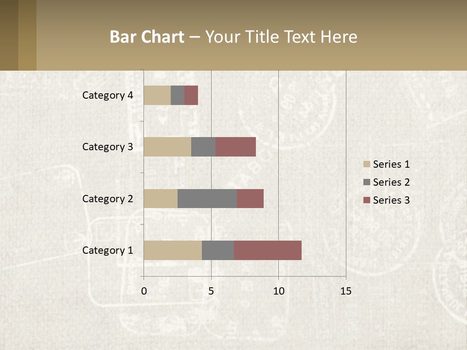 A Wall With A Lot Of Stamps On It PowerPoint Template