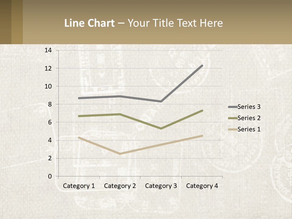 A Wall With A Lot Of Stamps On It PowerPoint Template
