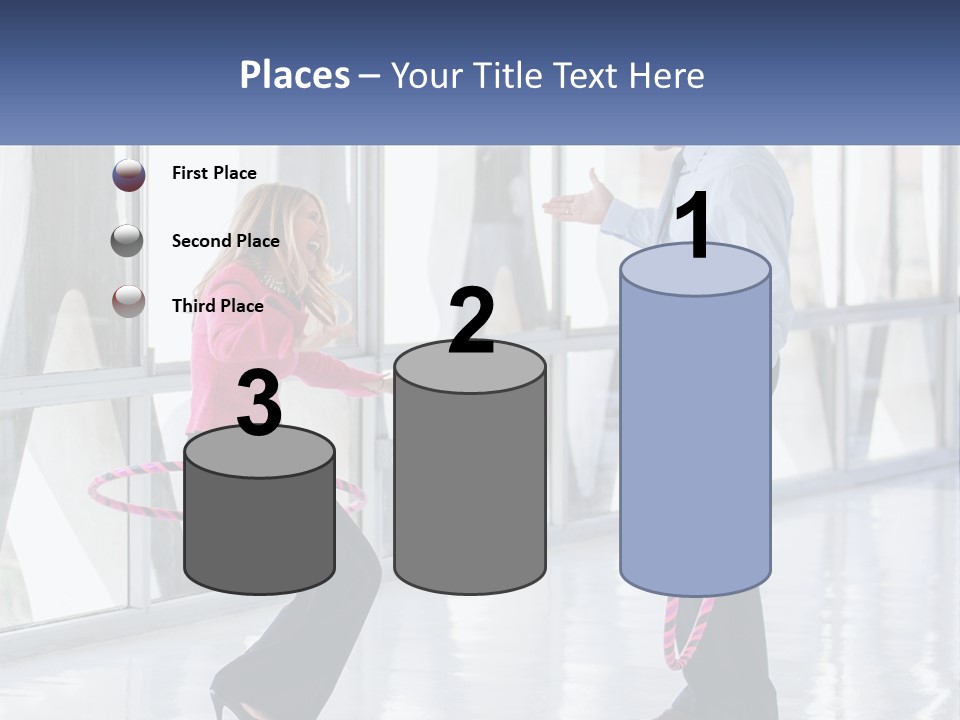 A Man And A Woman Playing With A Rope PowerPoint Template