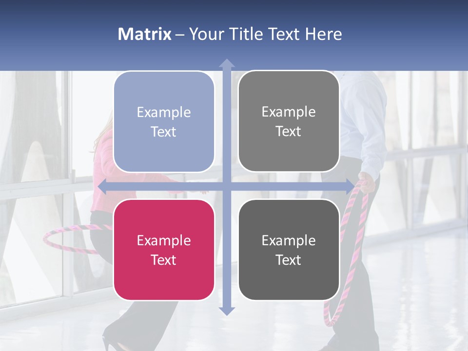 A Man And A Woman Playing With A Rope PowerPoint Template