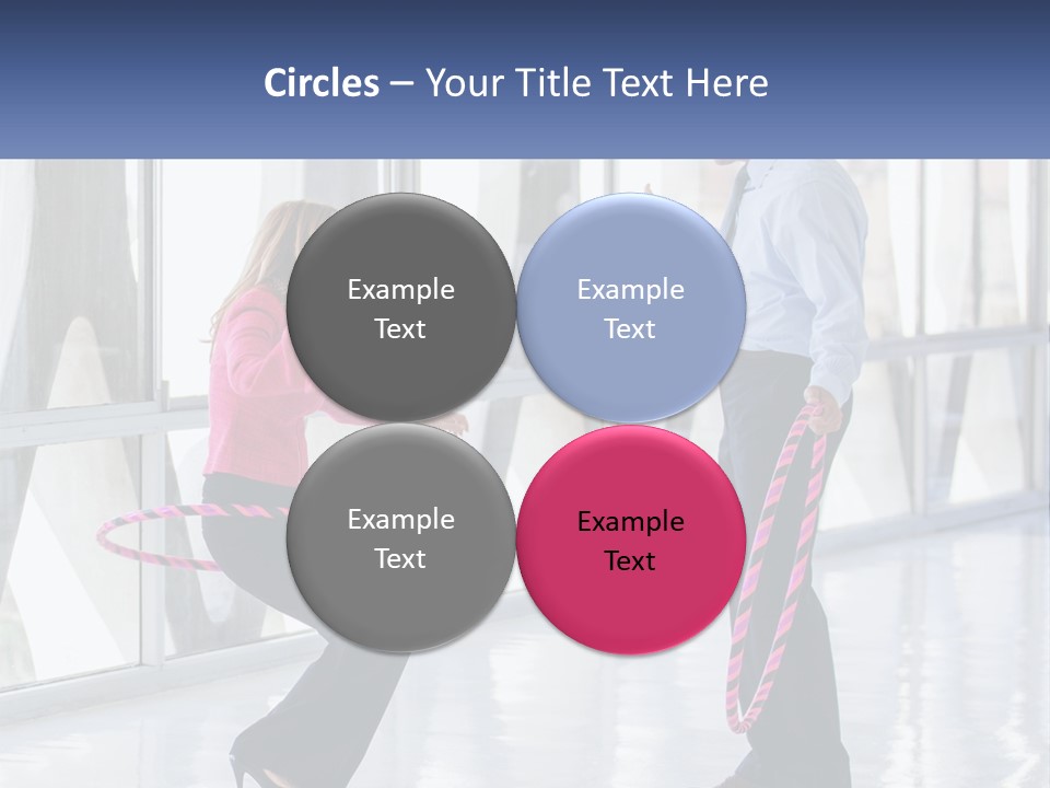 A Man And A Woman Playing With A Rope PowerPoint Template