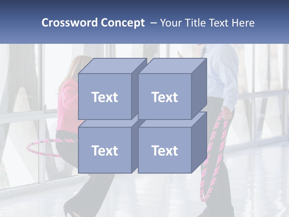 A Man And A Woman Playing With A Rope PowerPoint Template