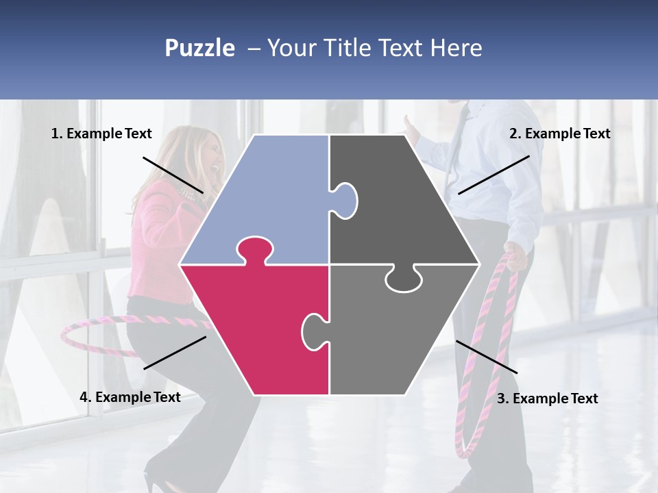 A Man And A Woman Playing With A Rope PowerPoint Template