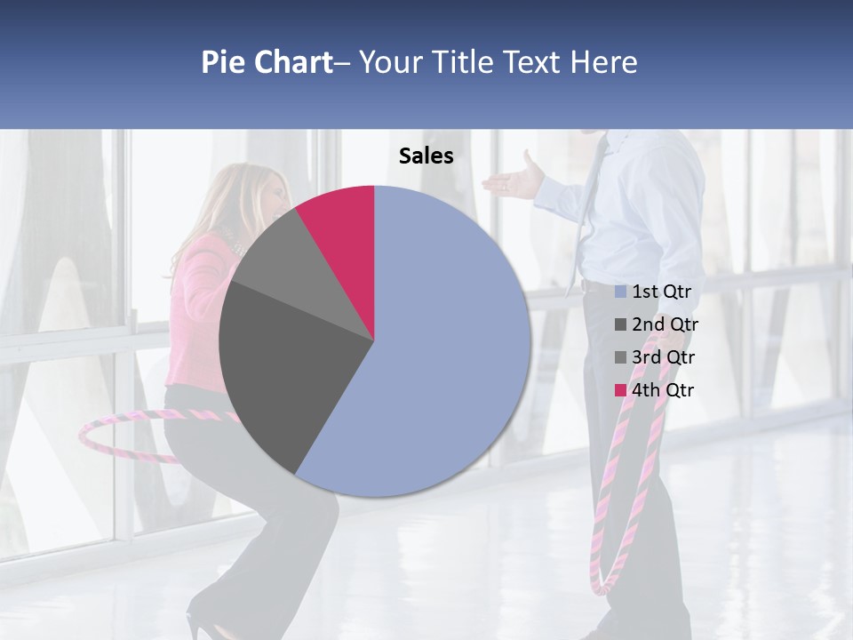 A Man And A Woman Playing With A Rope PowerPoint Template