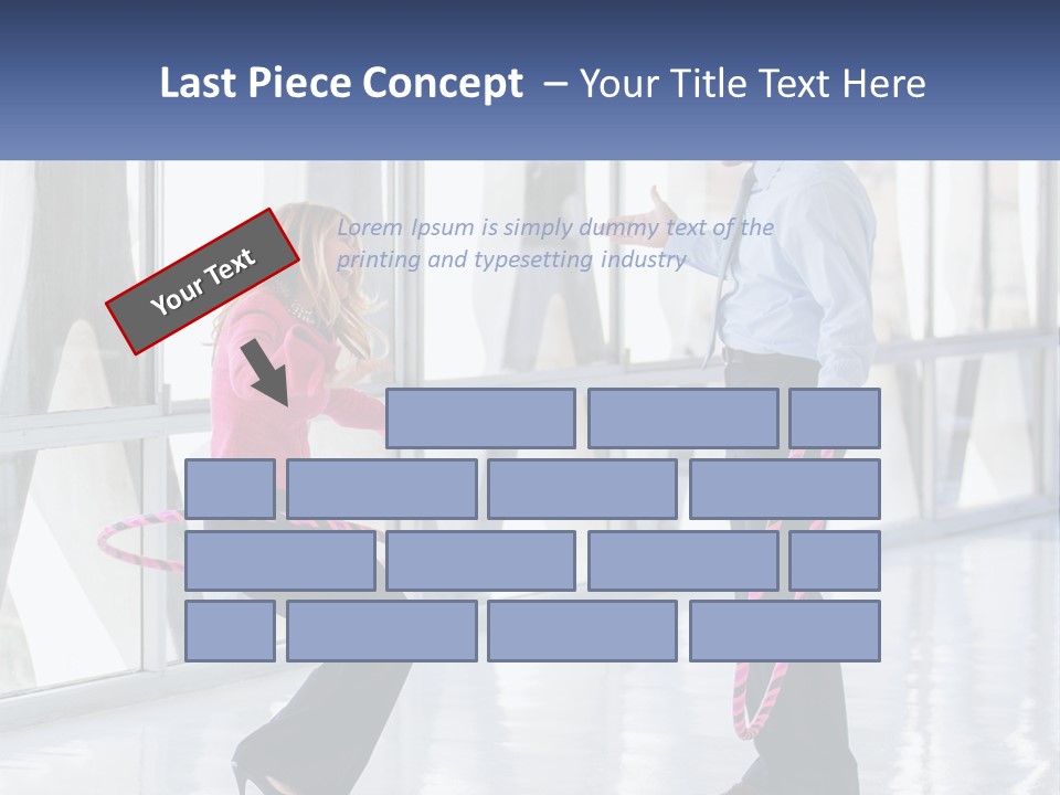 A Man And A Woman Playing With A Rope PowerPoint Template