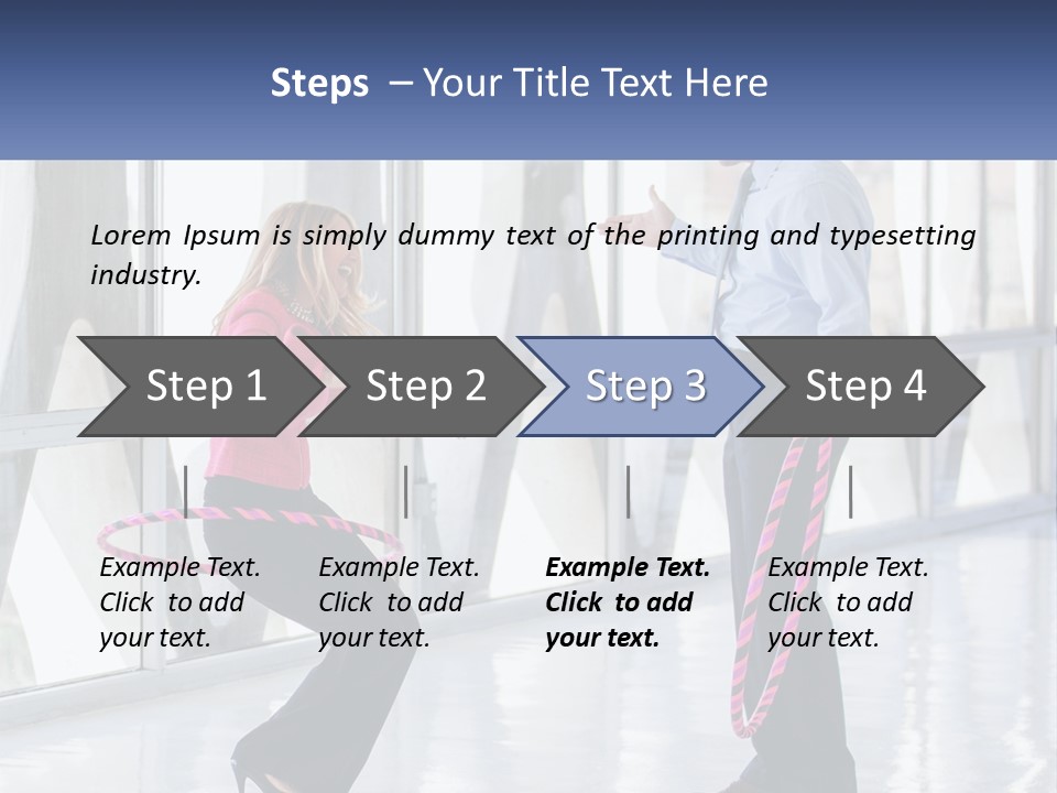 A Man And A Woman Playing With A Rope PowerPoint Template