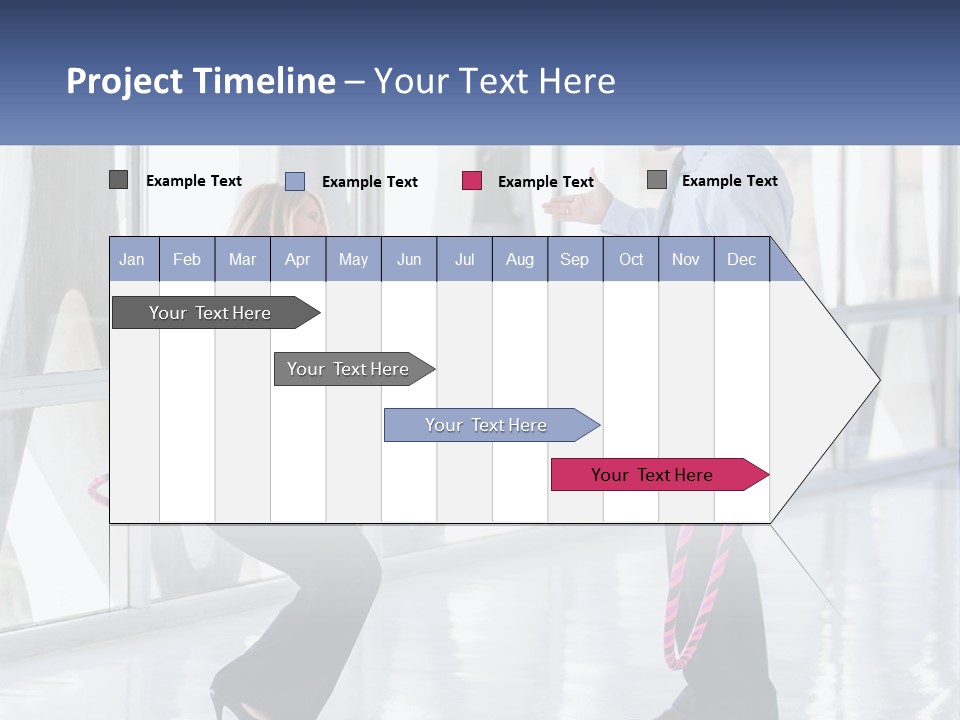 A Man And A Woman Playing With A Rope PowerPoint Template