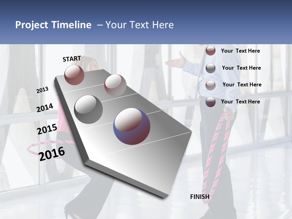 A Man And A Woman Playing With A Rope PowerPoint Template