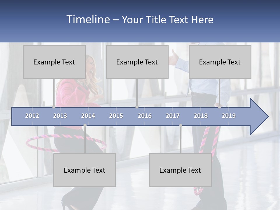 A Man And A Woman Playing With A Rope PowerPoint Template