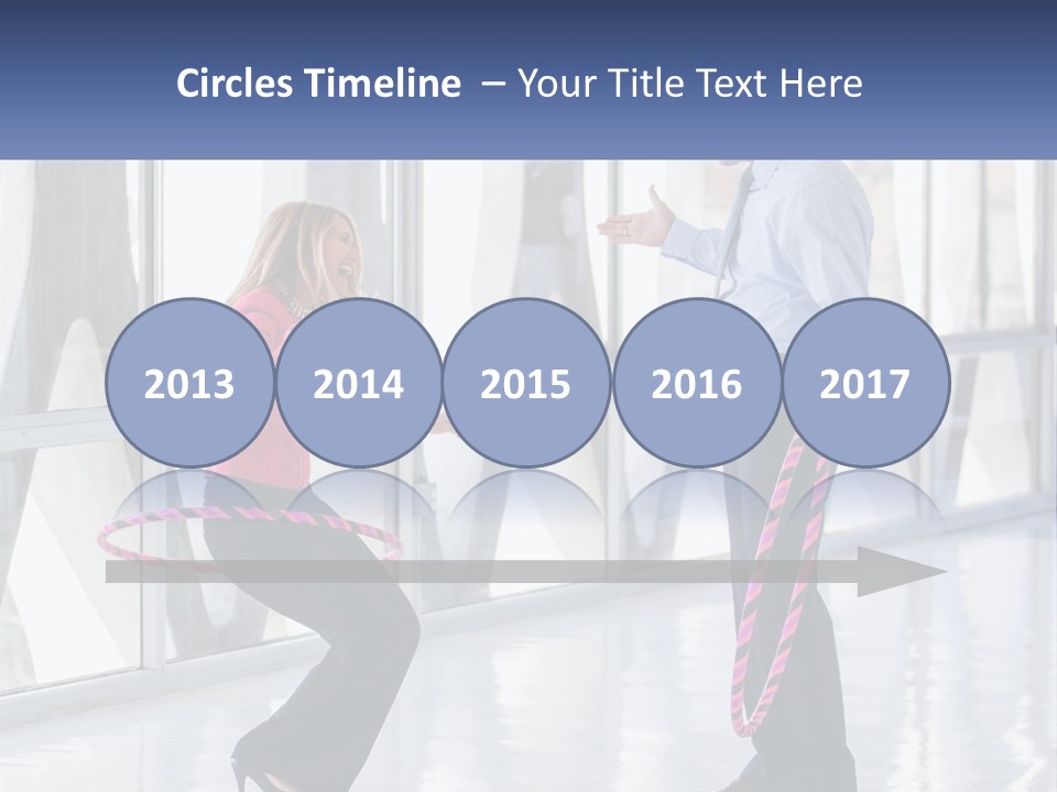 A Man And A Woman Playing With A Rope PowerPoint Template