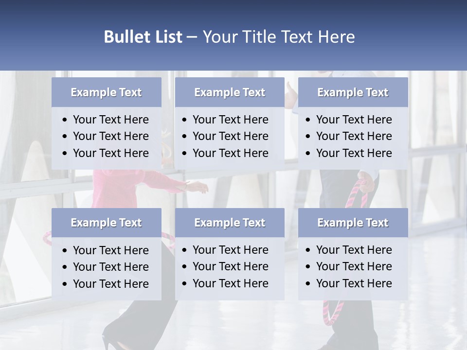 A Man And A Woman Playing With A Rope PowerPoint Template