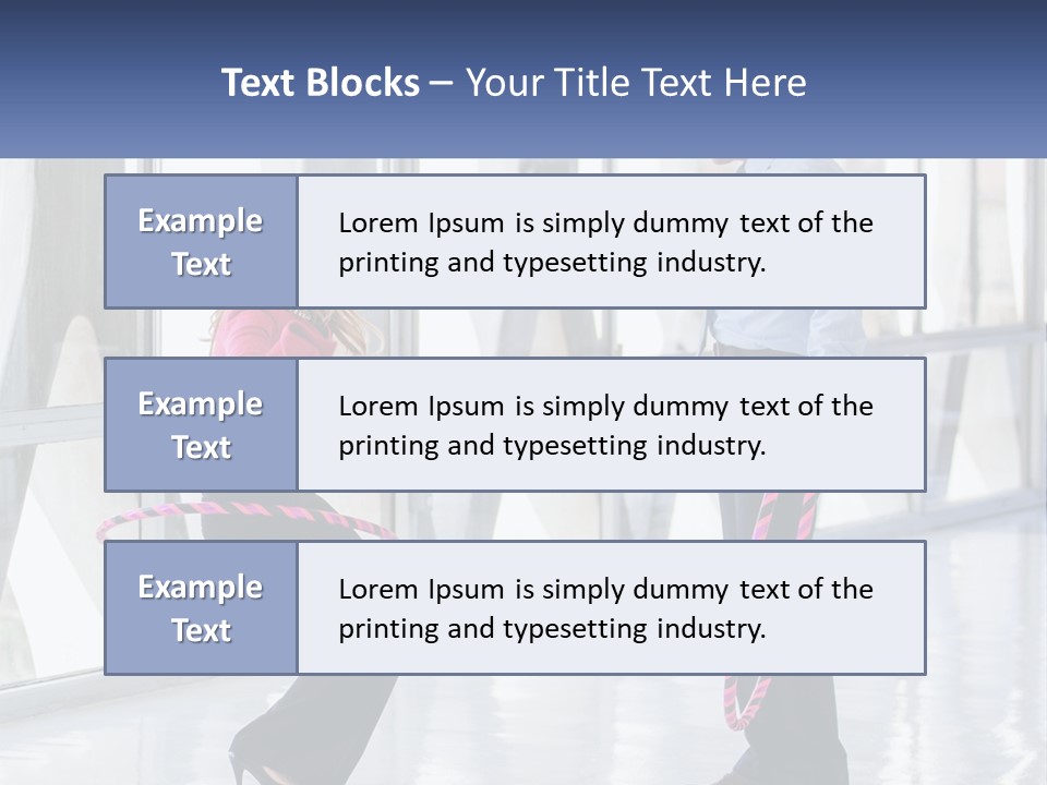 A Man And A Woman Playing With A Rope PowerPoint Template