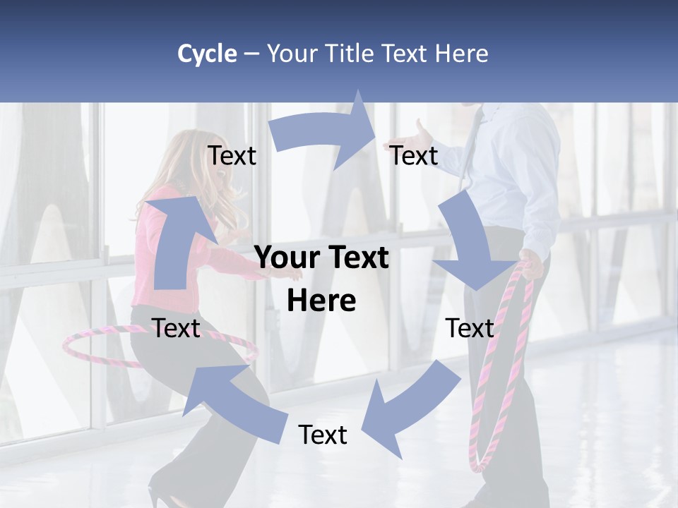 A Man And A Woman Playing With A Rope PowerPoint Template