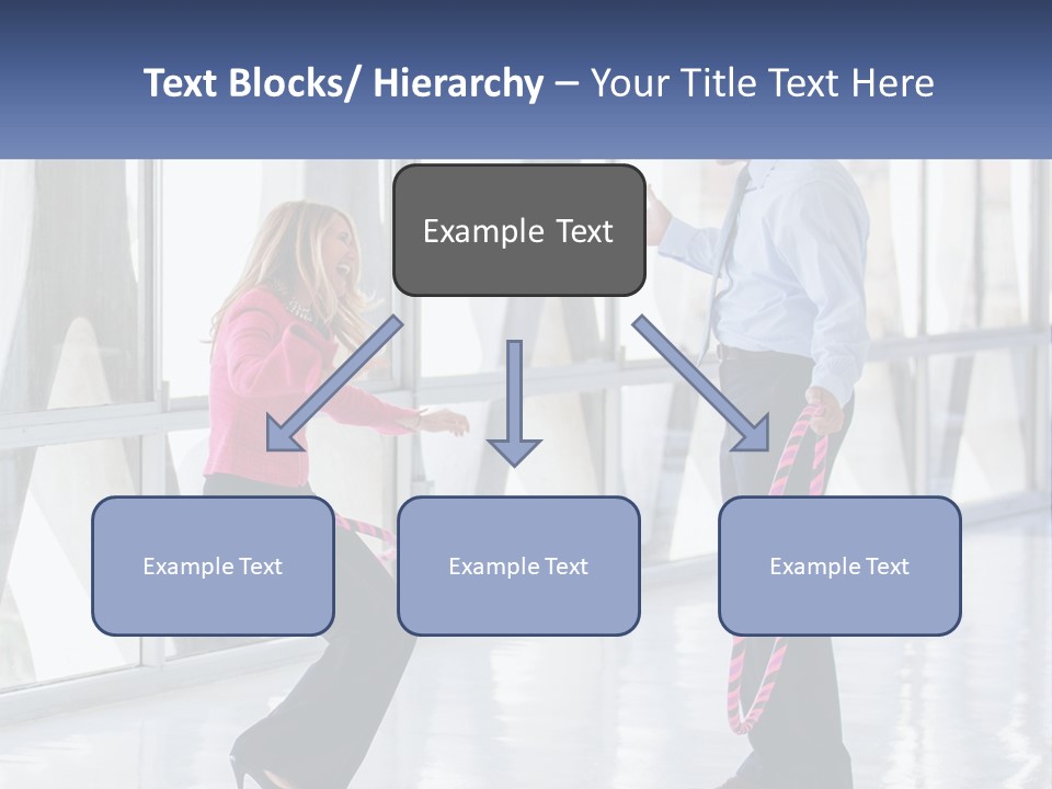 A Man And A Woman Playing With A Rope PowerPoint Template