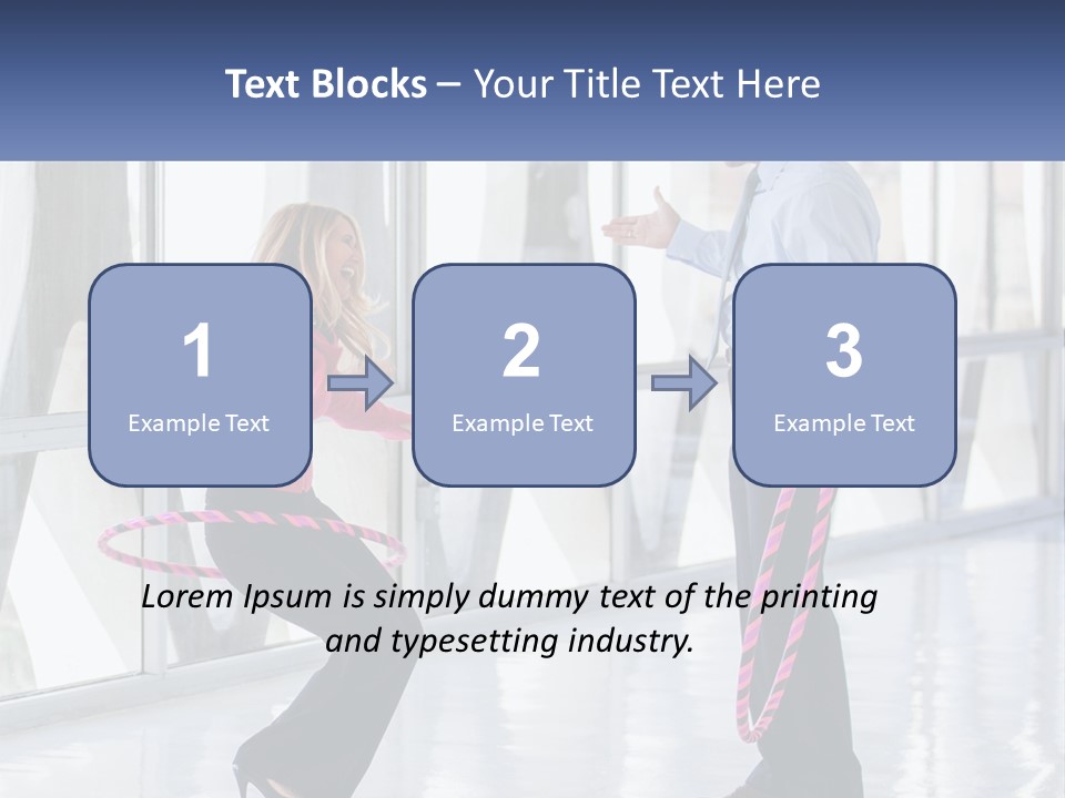 A Man And A Woman Playing With A Rope PowerPoint Template