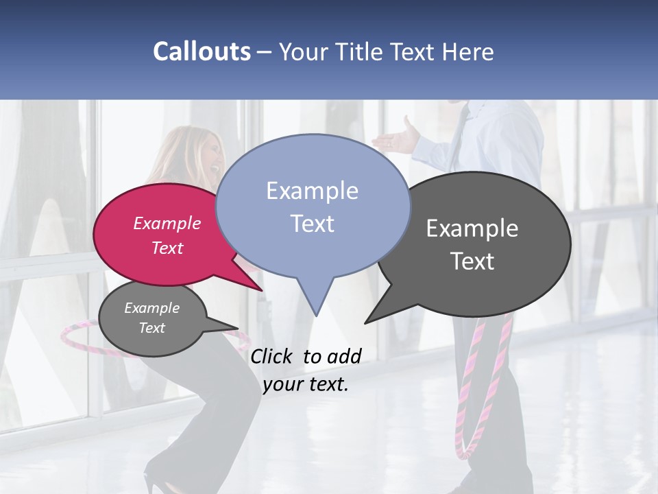 A Man And A Woman Playing With A Rope PowerPoint Template