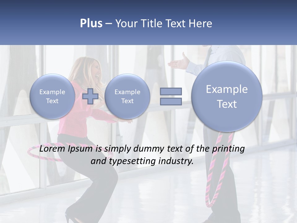 A Man And A Woman Playing With A Rope PowerPoint Template