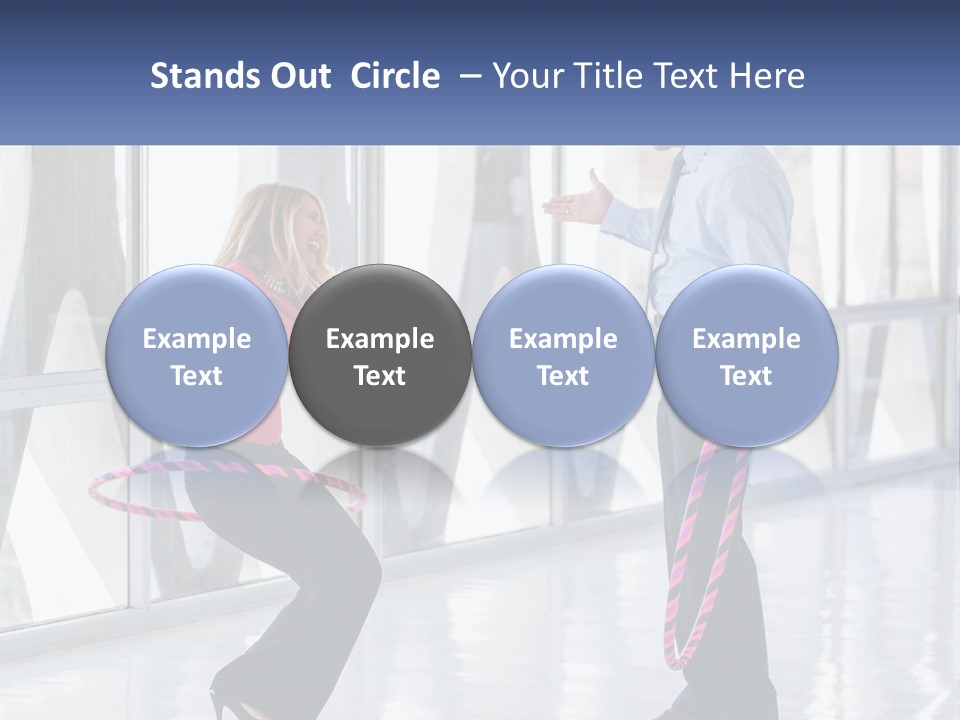 A Man And A Woman Playing With A Rope PowerPoint Template