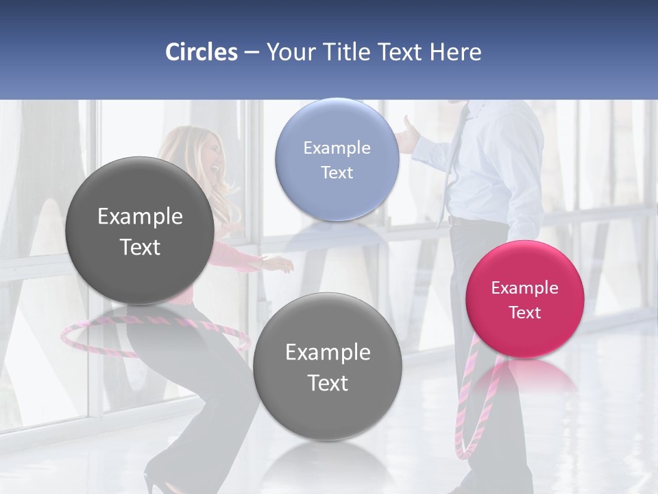 A Man And A Woman Playing With A Rope PowerPoint Template