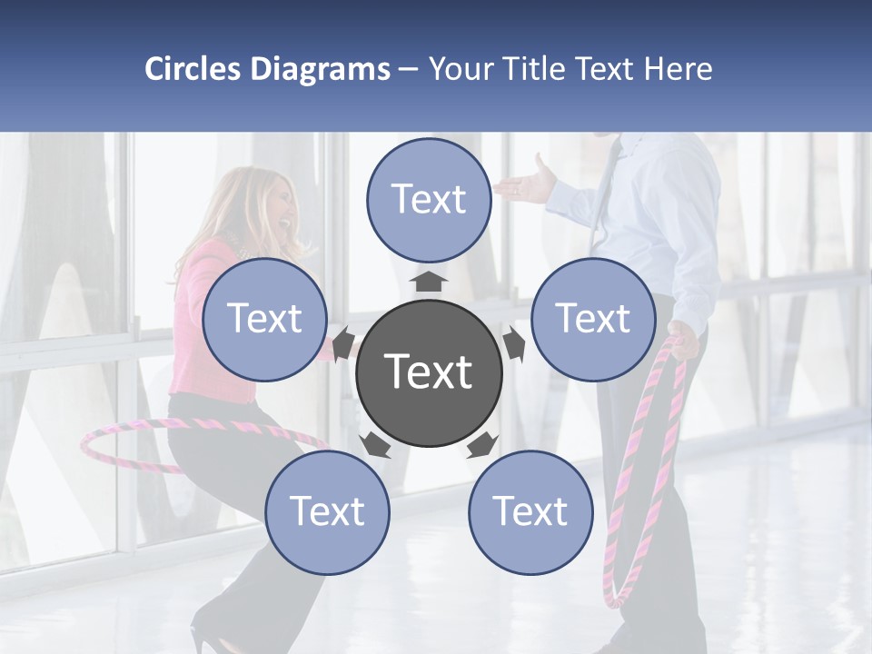 A Man And A Woman Playing With A Rope PowerPoint Template