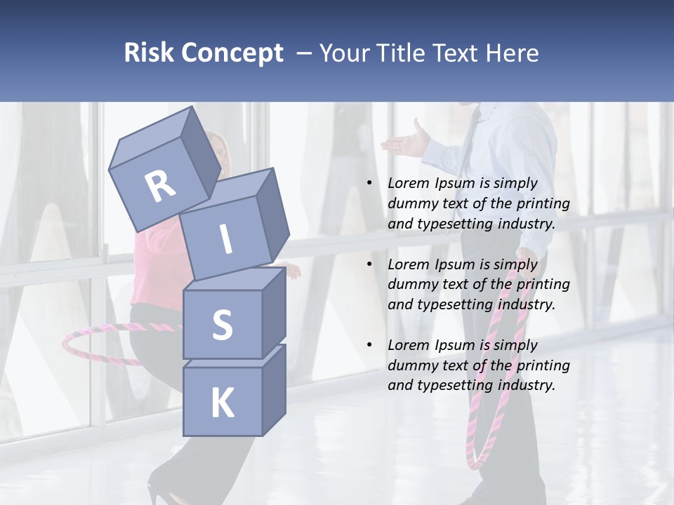 A Man And A Woman Playing With A Rope PowerPoint Template