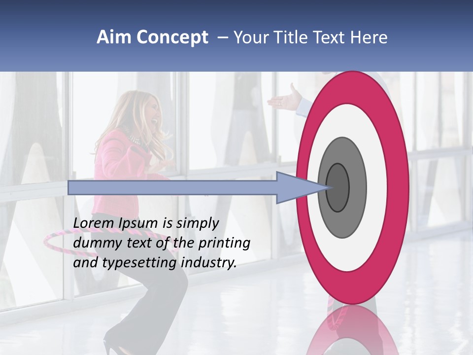 A Man And A Woman Playing With A Rope PowerPoint Template