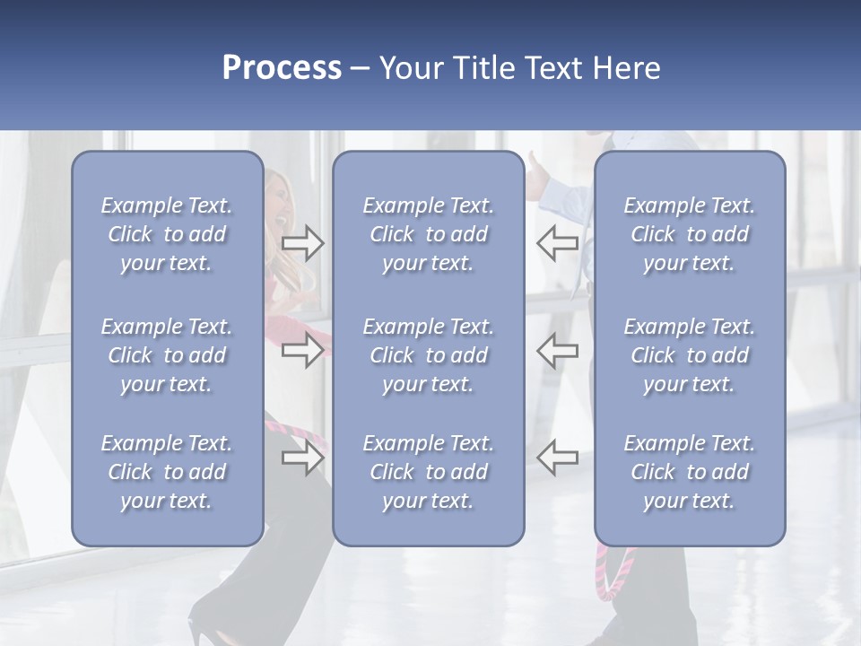 A Man And A Woman Playing With A Rope PowerPoint Template