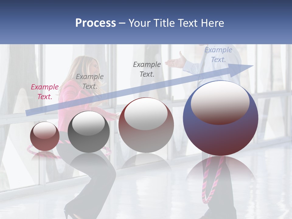 A Man And A Woman Playing With A Rope PowerPoint Template