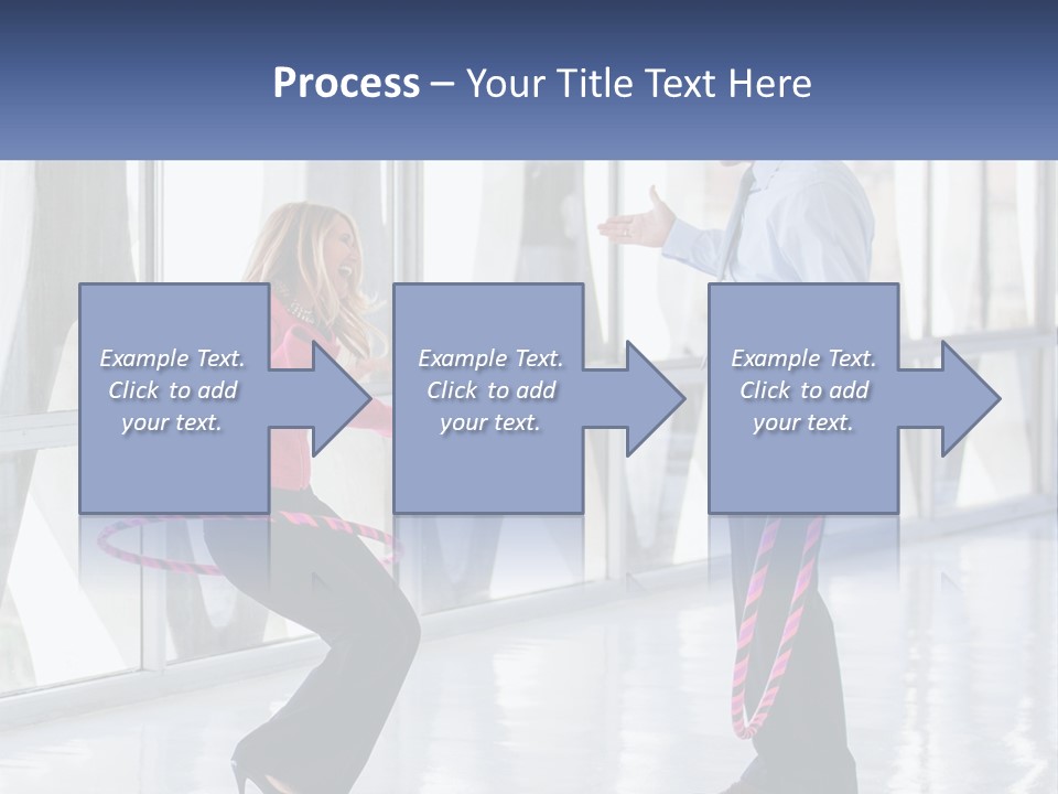 A Man And A Woman Playing With A Rope PowerPoint Template