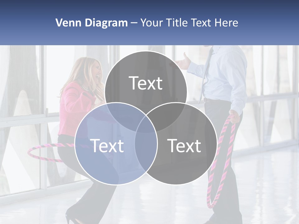 A Man And A Woman Playing With A Rope PowerPoint Template