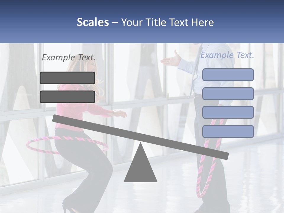 A Man And A Woman Playing With A Rope PowerPoint Template