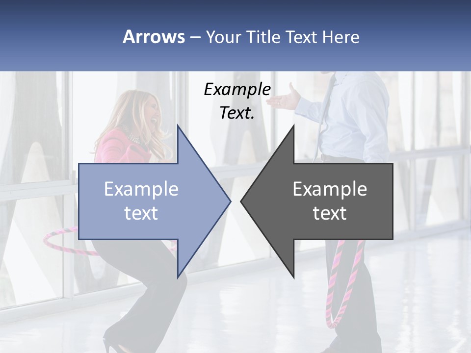 A Man And A Woman Playing With A Rope PowerPoint Template