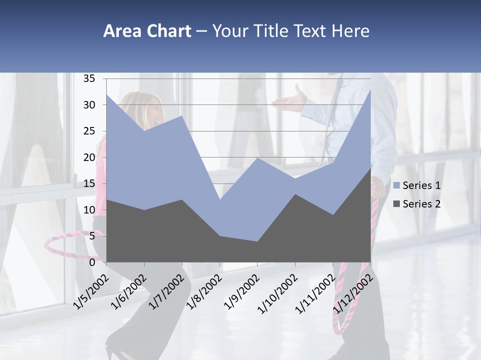 A Man And A Woman Playing With A Rope PowerPoint Template