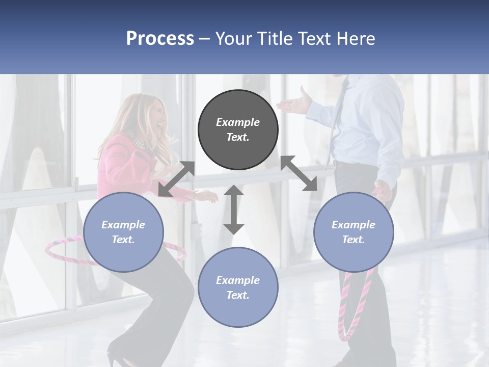 A Man And A Woman Playing With A Rope PowerPoint Template