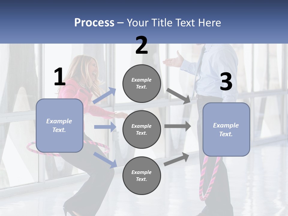 A Man And A Woman Playing With A Rope PowerPoint Template