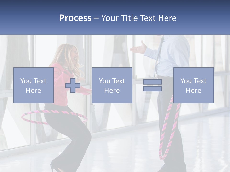 A Man And A Woman Playing With A Rope PowerPoint Template