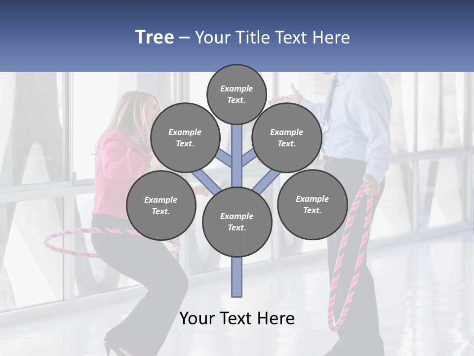 A Man And A Woman Playing With A Rope PowerPoint Template