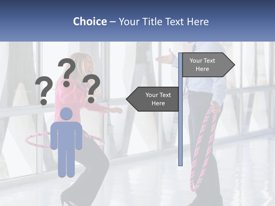 A Man And A Woman Playing With A Rope PowerPoint Template