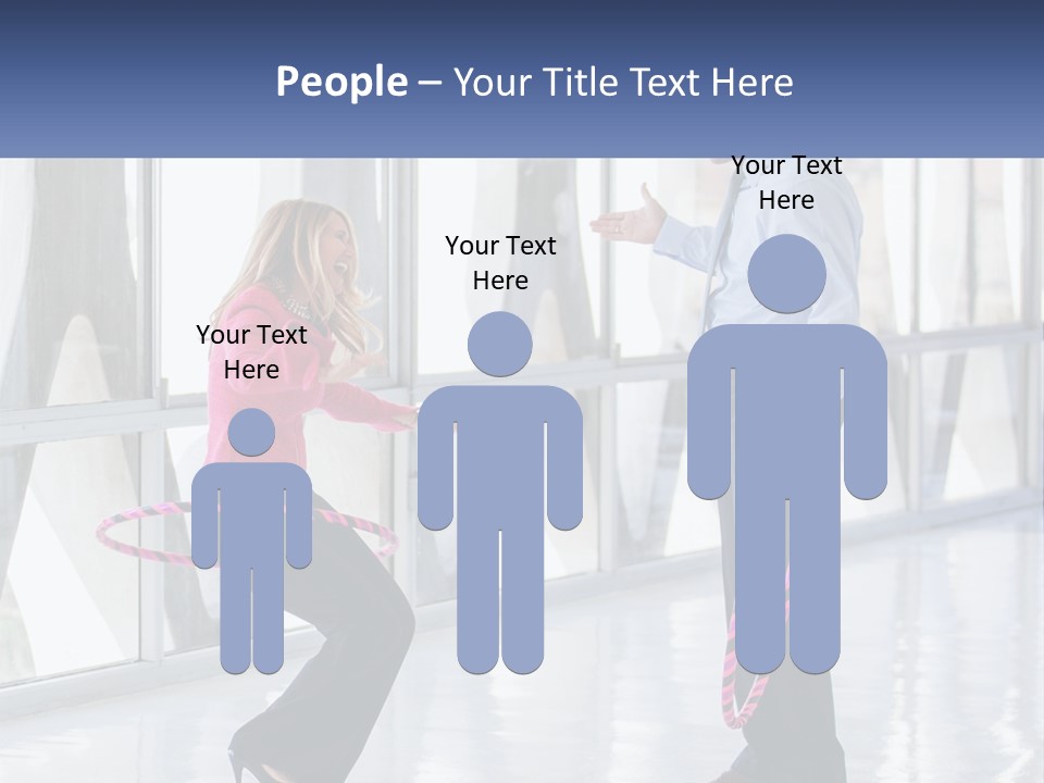 A Man And A Woman Playing With A Rope PowerPoint Template