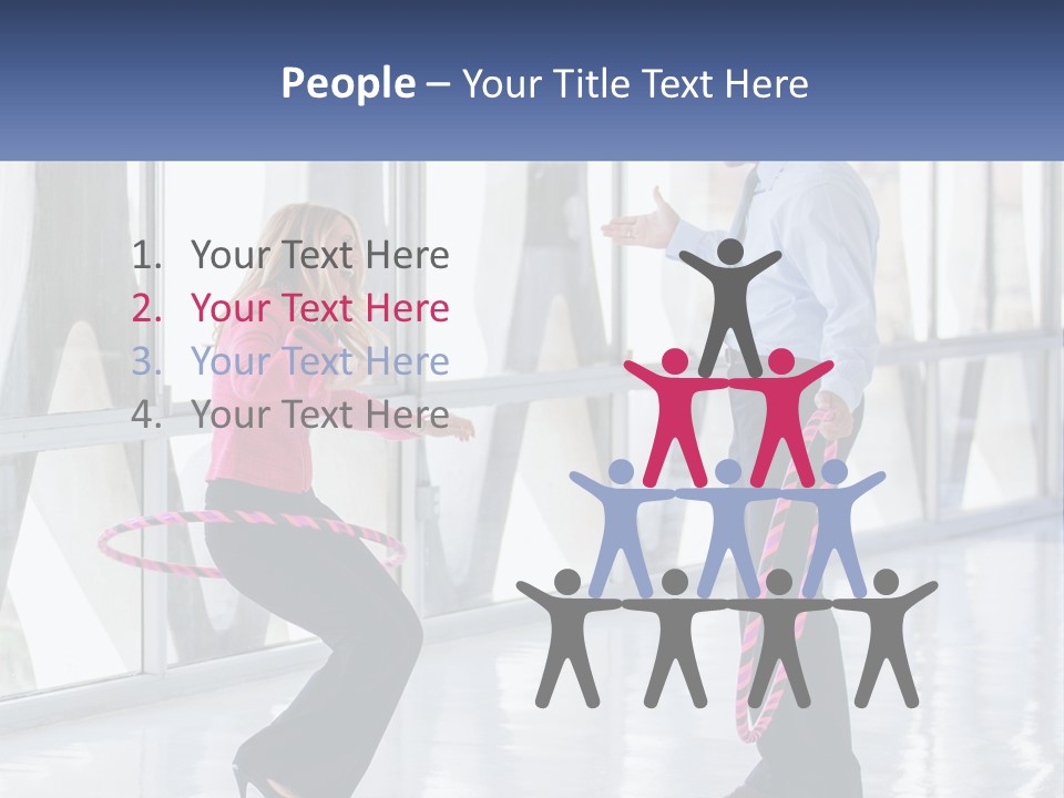 A Man And A Woman Playing With A Rope PowerPoint Template