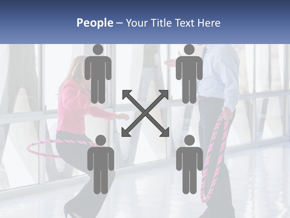 A Man And A Woman Playing With A Rope PowerPoint Template